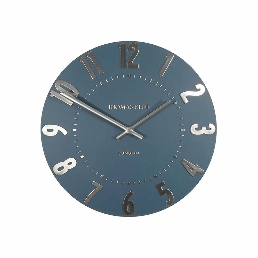 12" Mulberry Wall Clock, Midnight Blue