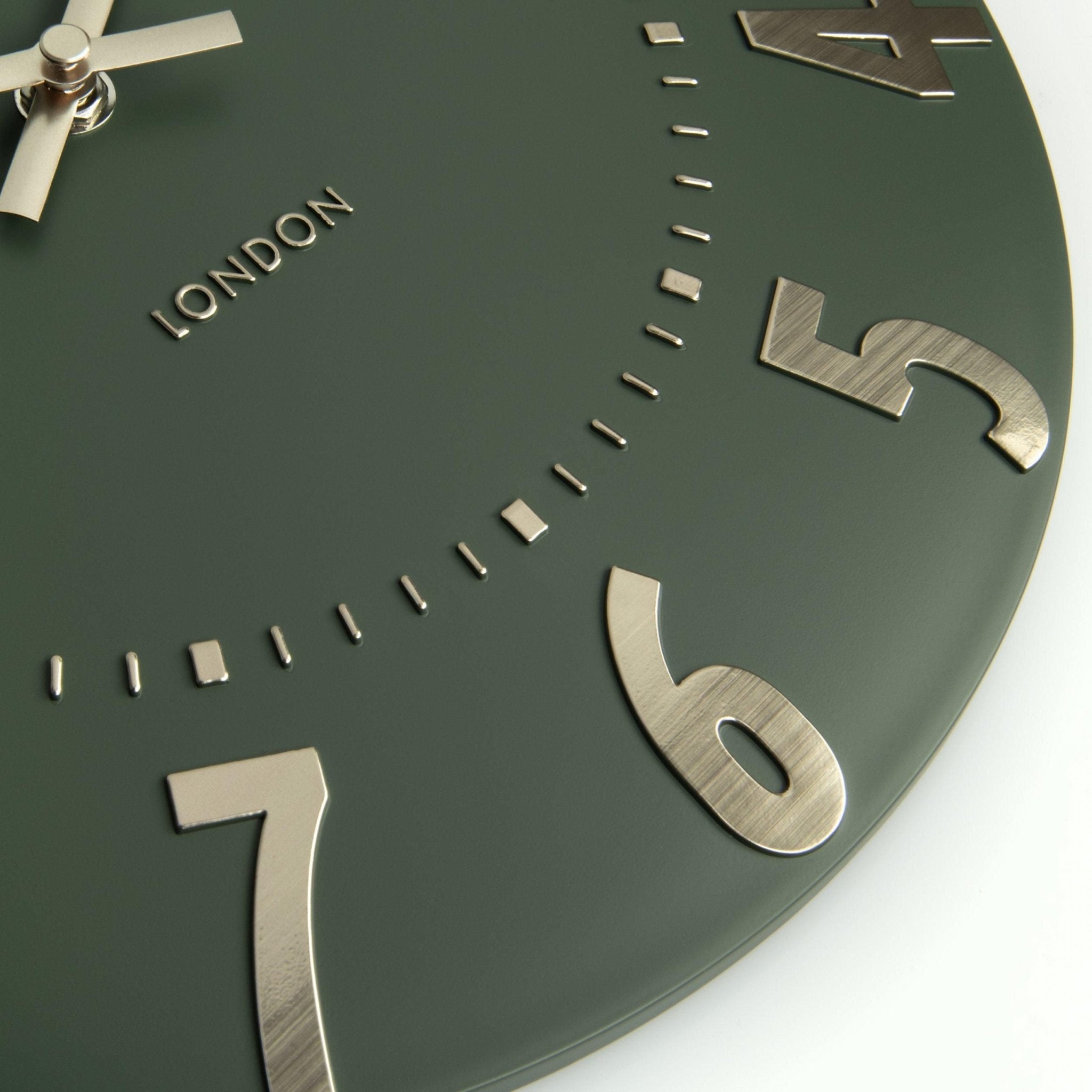 12" Mulberry Wall Clock, Olive Green