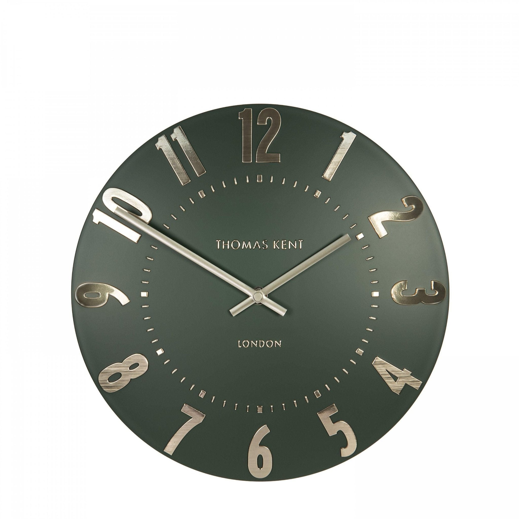 12" Mulberry Wall Clock, Olive Green