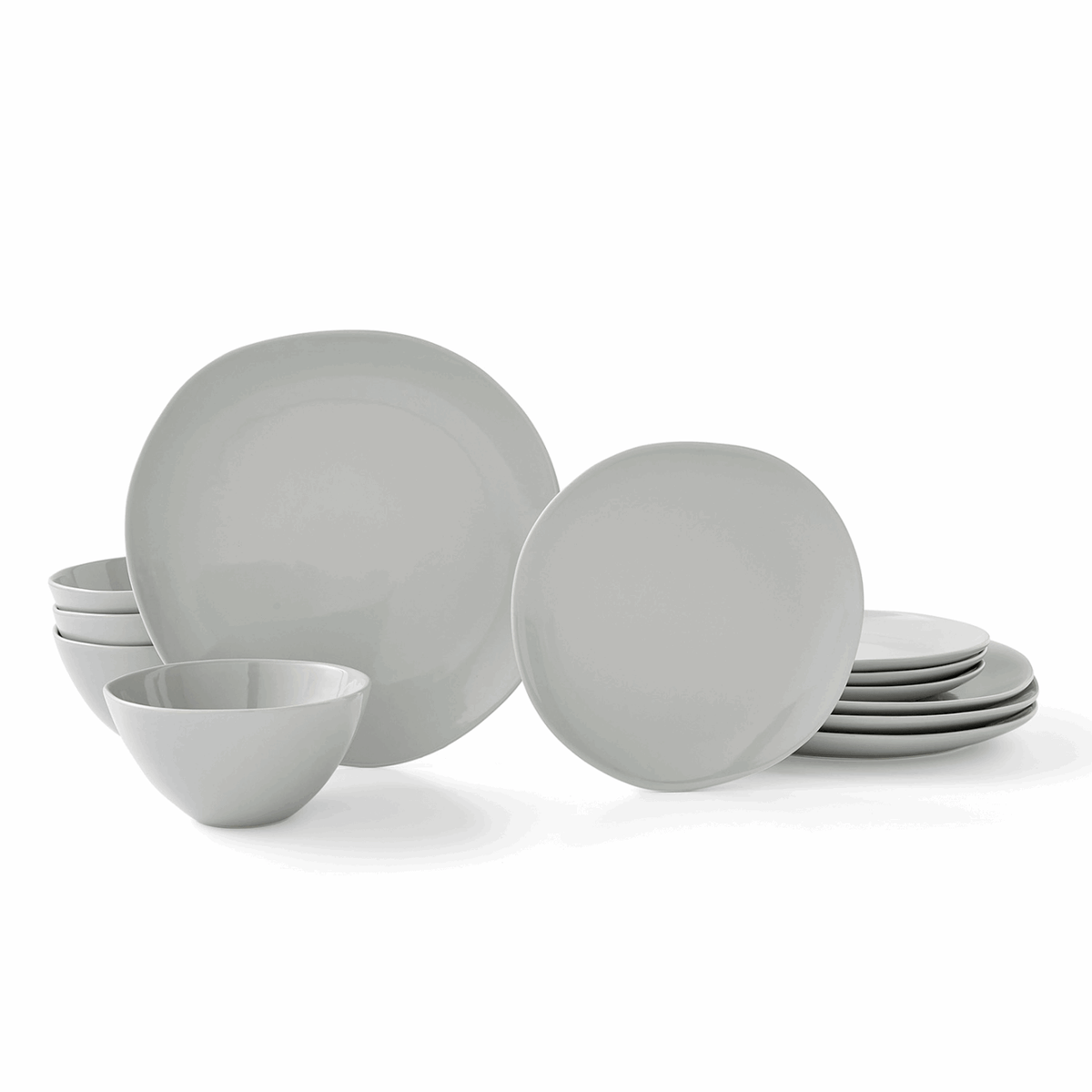 12 Piece Dinner Set, Arbor Grey – Angela Reed