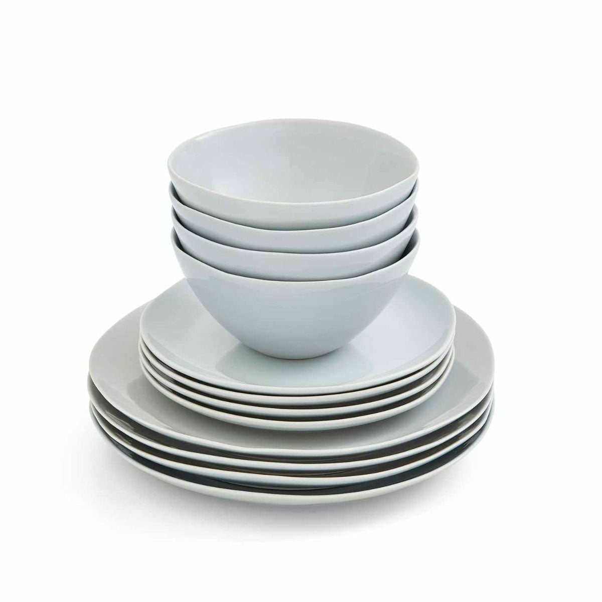 12 Piece Dinner Set, Arbor Grey