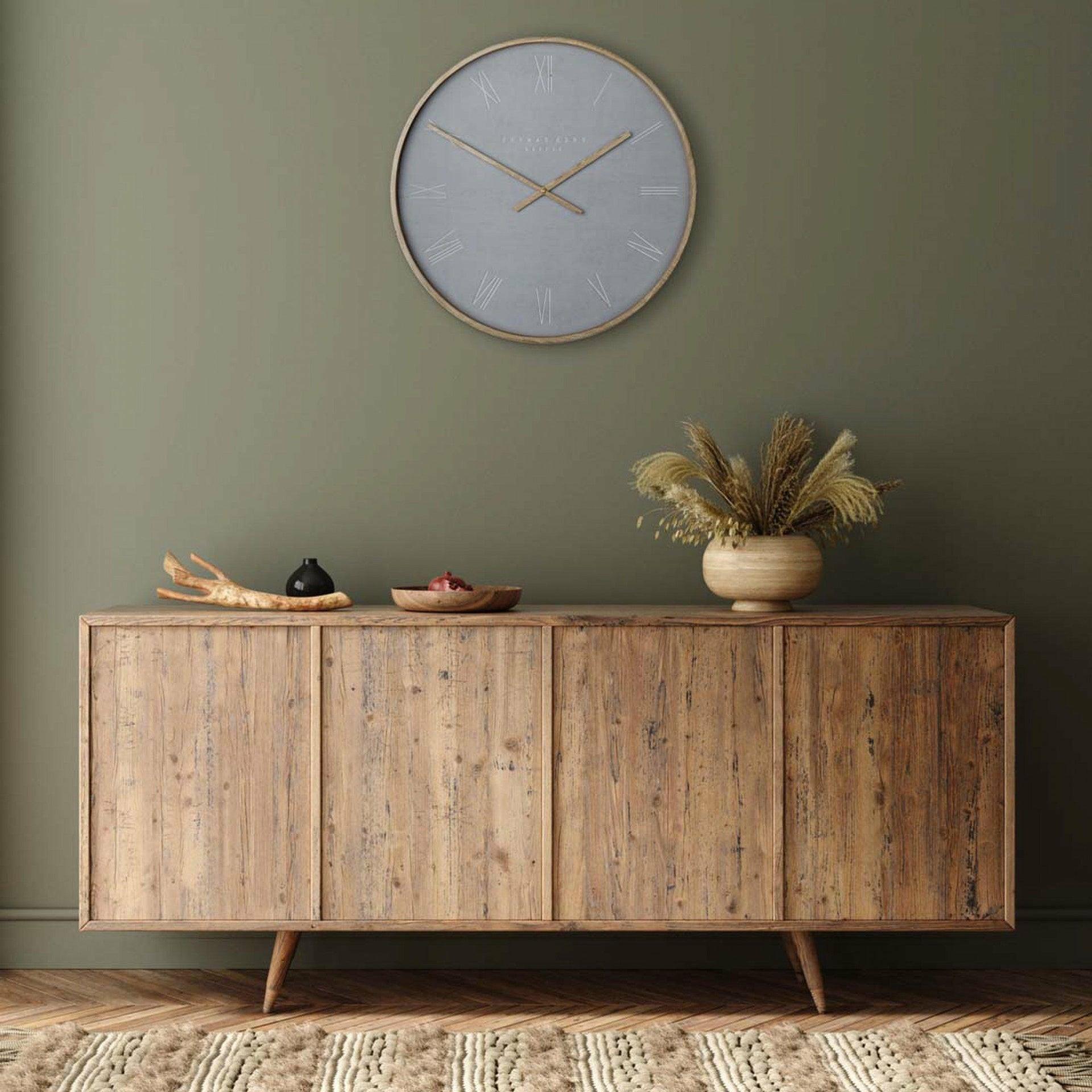 21'' Nordic Wall Clock, Cement