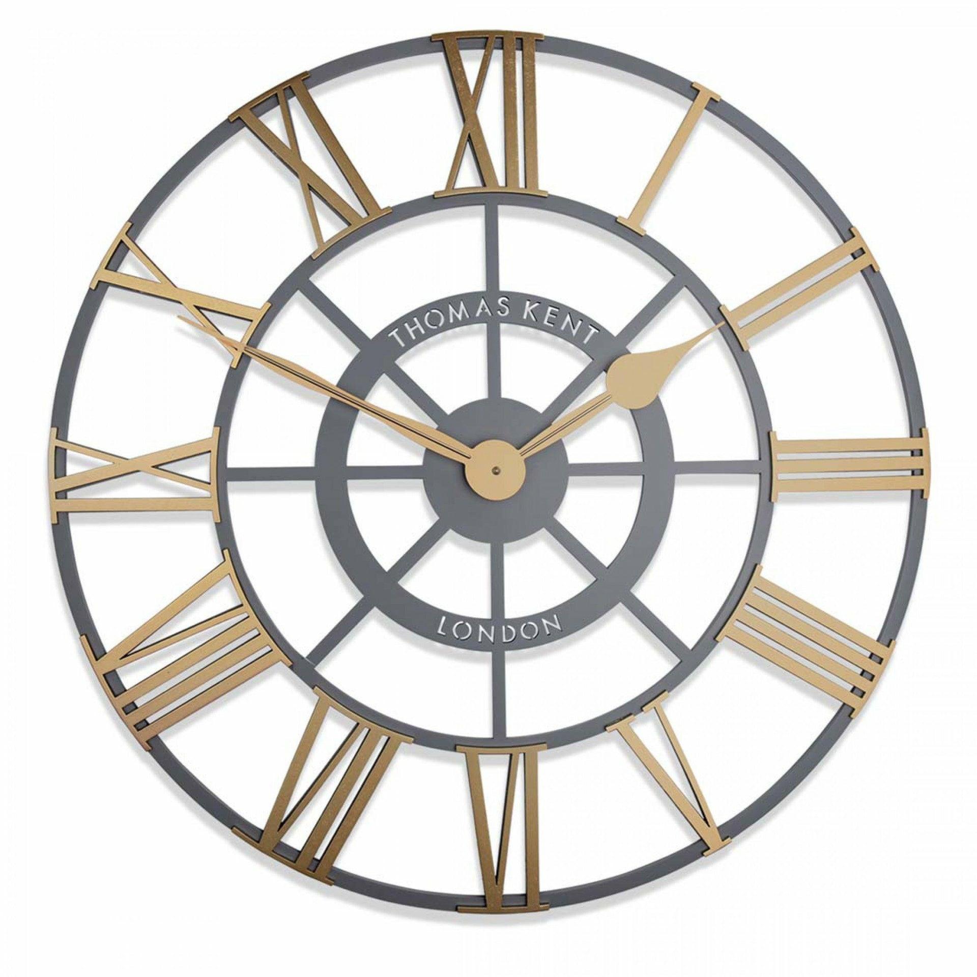 24" Evening Star Skeleton Clock, Brass