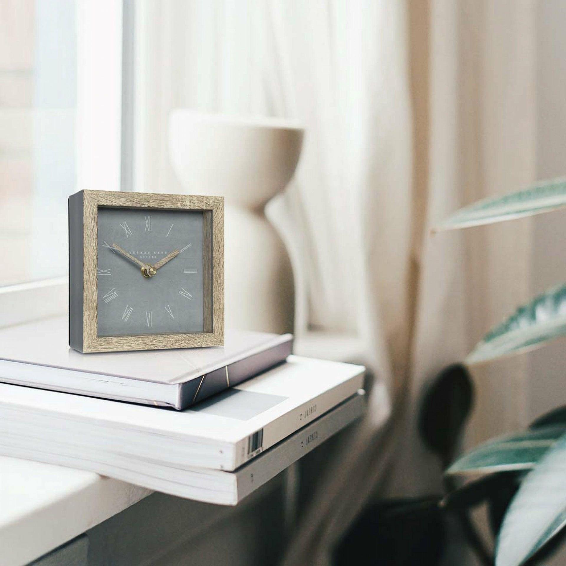 5'' Nordic Mantel Clock, Cement