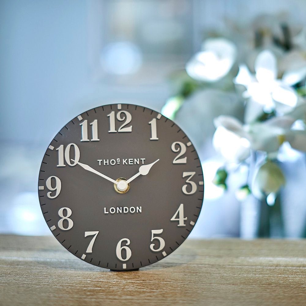 6" Arabic Mantel Clock, Dolphin