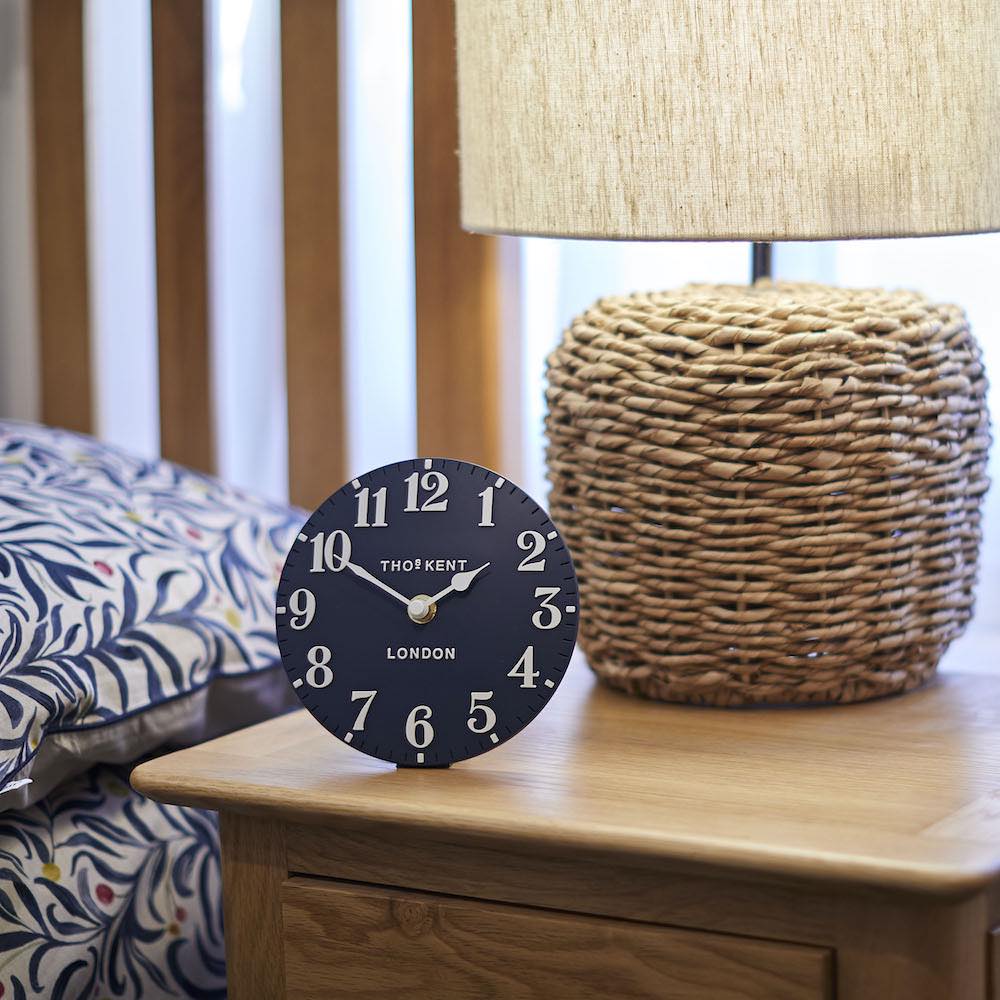 6" Arabic Mantel Clock, Ink