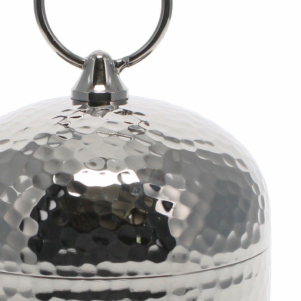 Acorn Hammered Metal Jar, Large