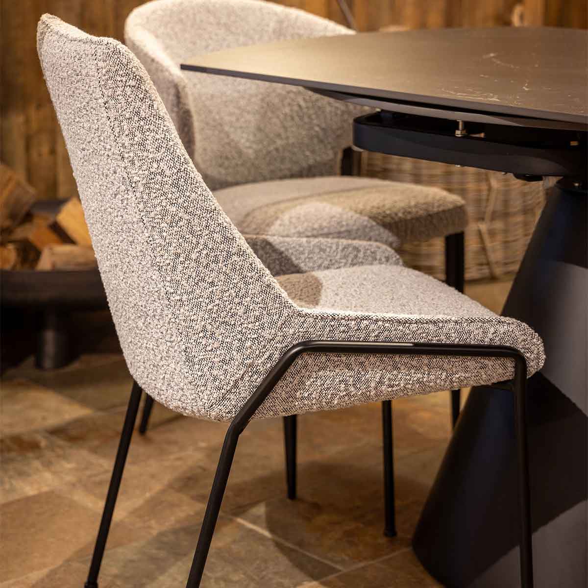 Amy Boucle Dining Chair