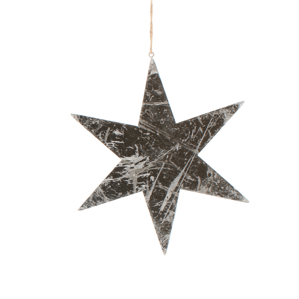 Angled Star Hanger, Large, Silver