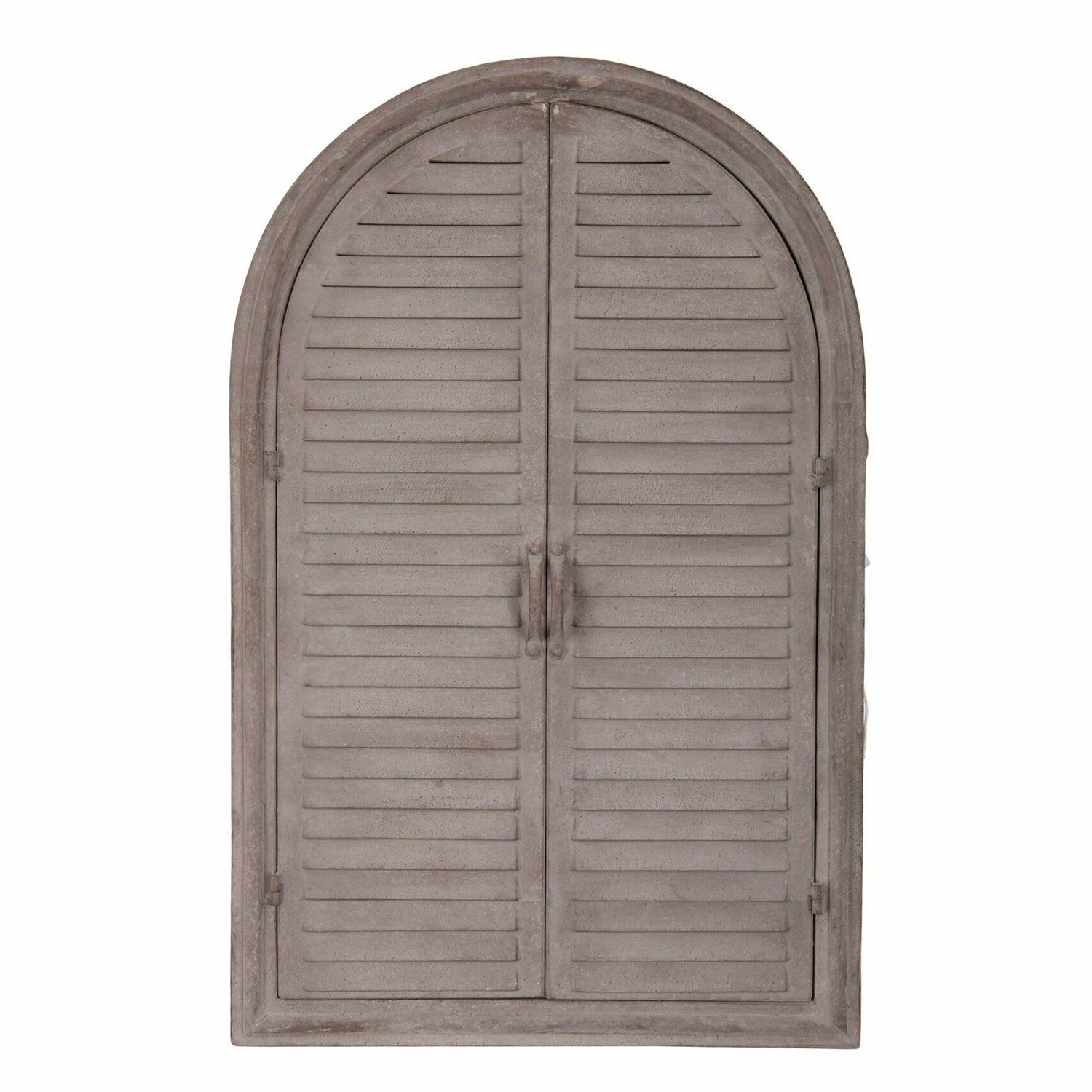 Arched Garden Shutter Mirror