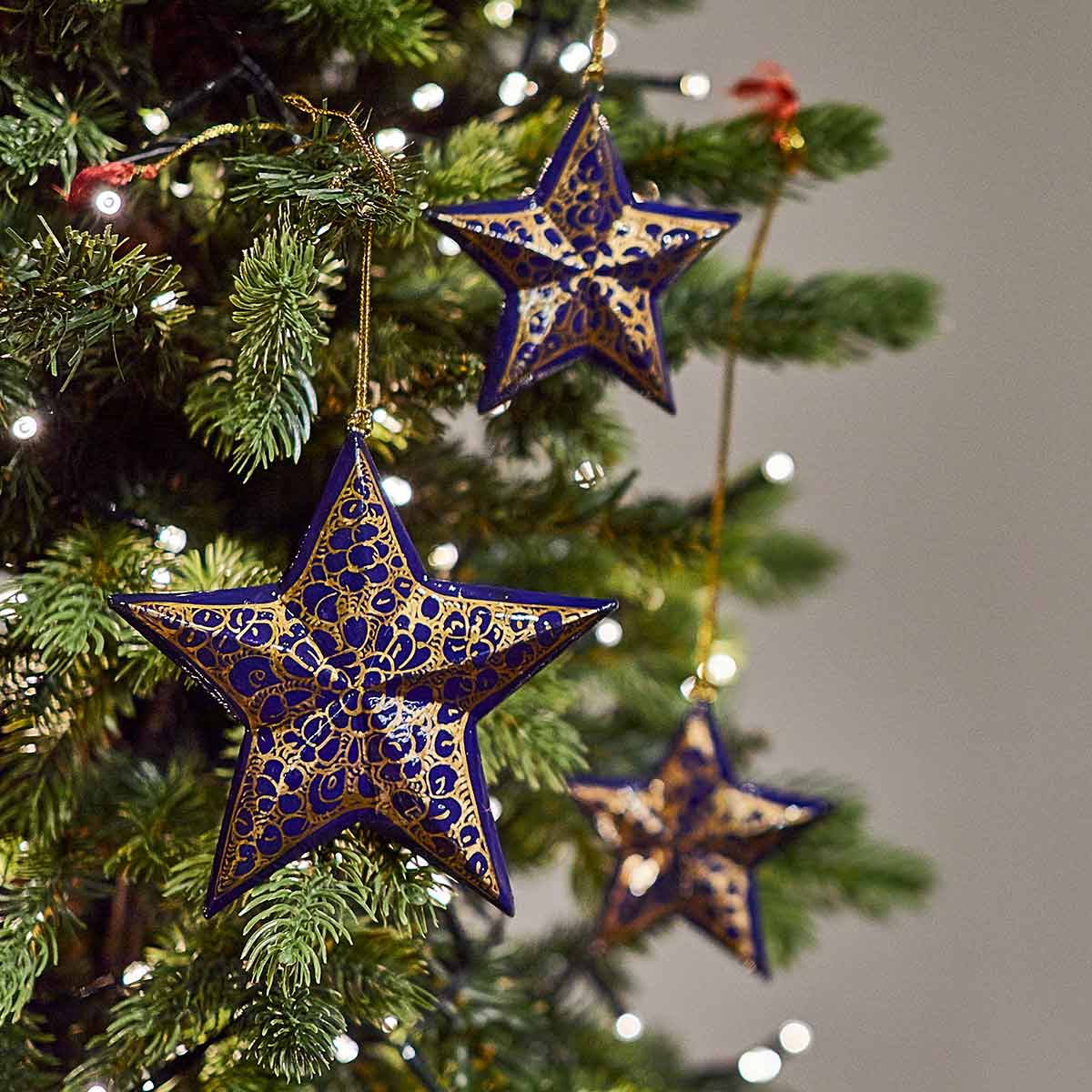 Assorted Hand Painted Star Decorations