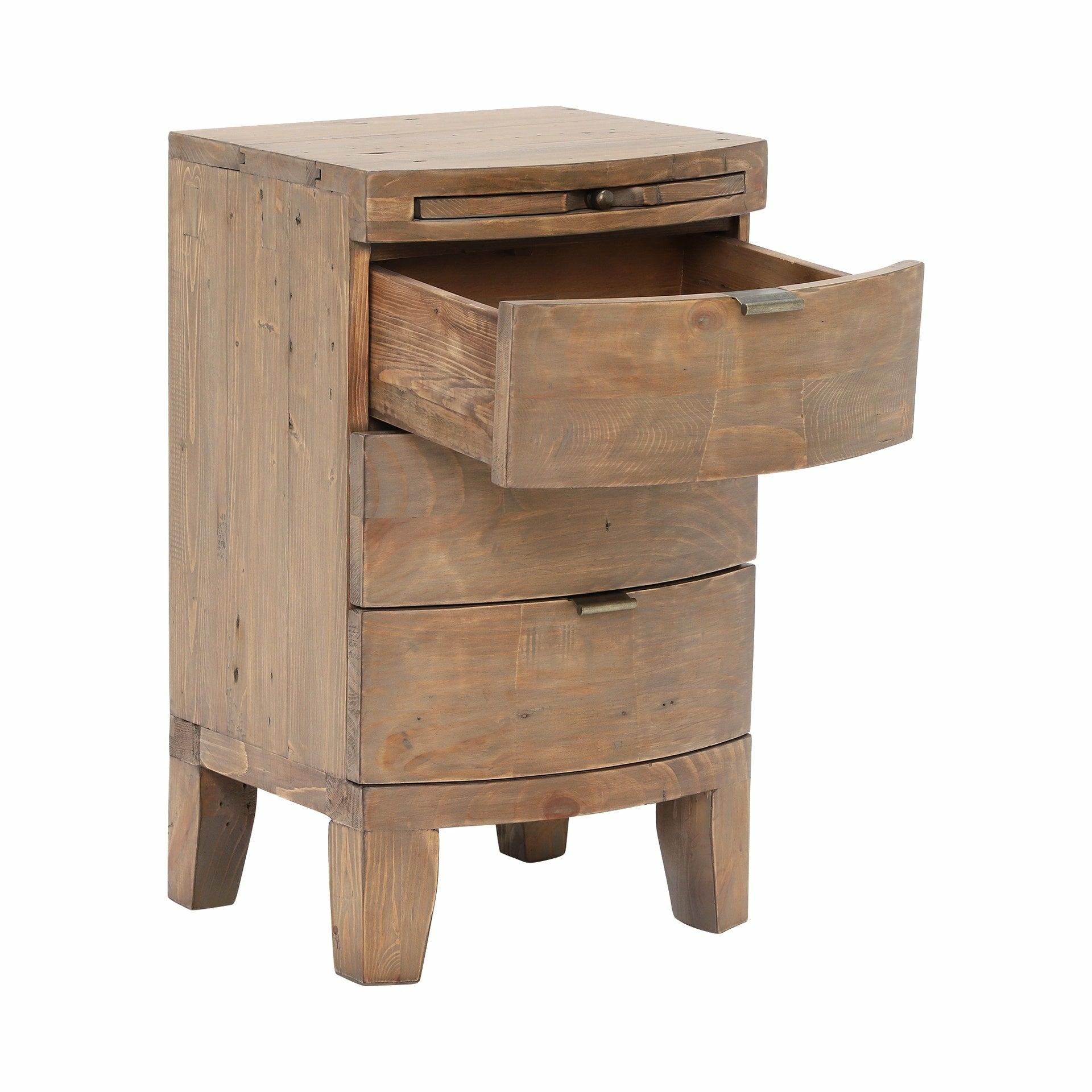 Bahama Bedside Table, 3 Drawer
