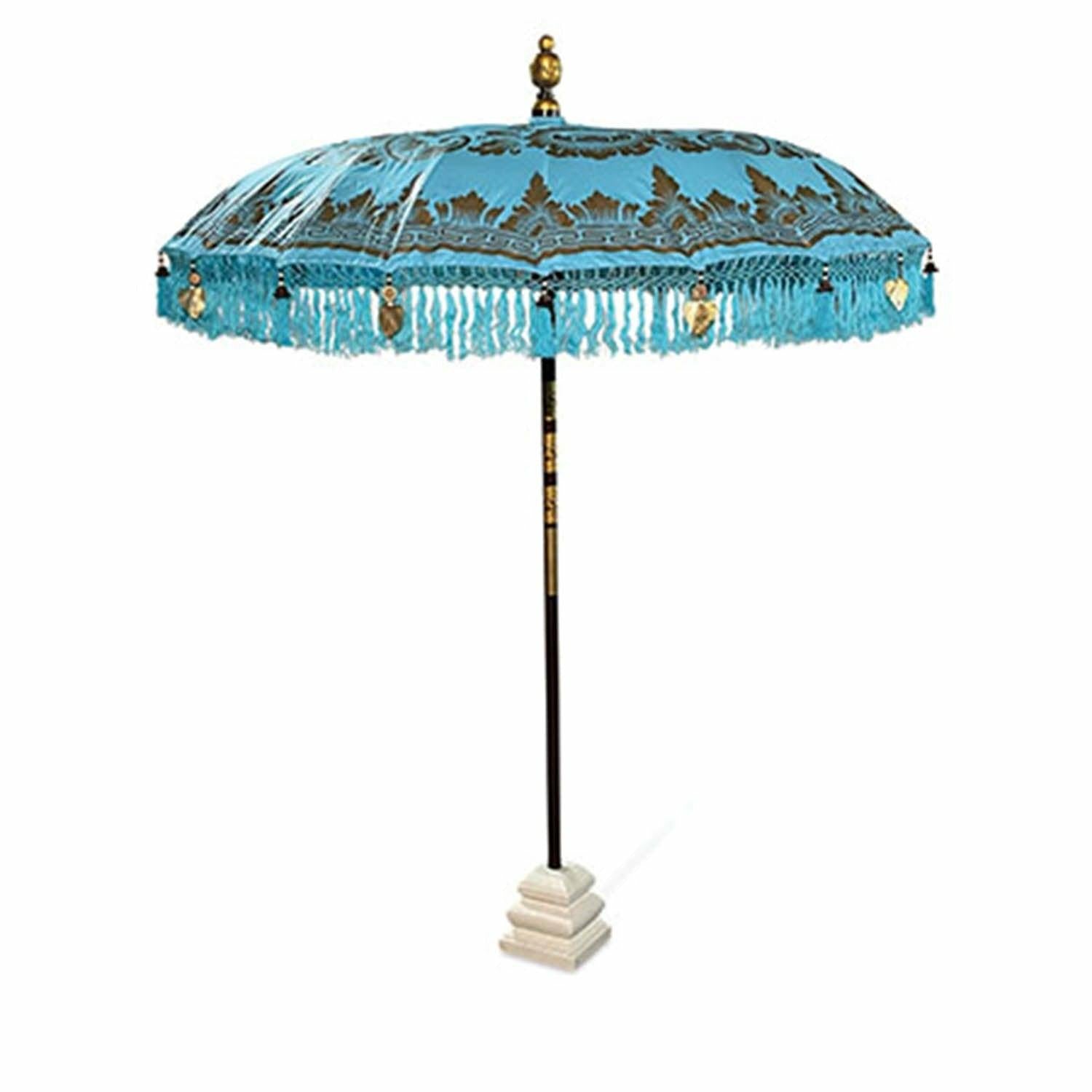 Bali Sun Parasol Blue and Gold