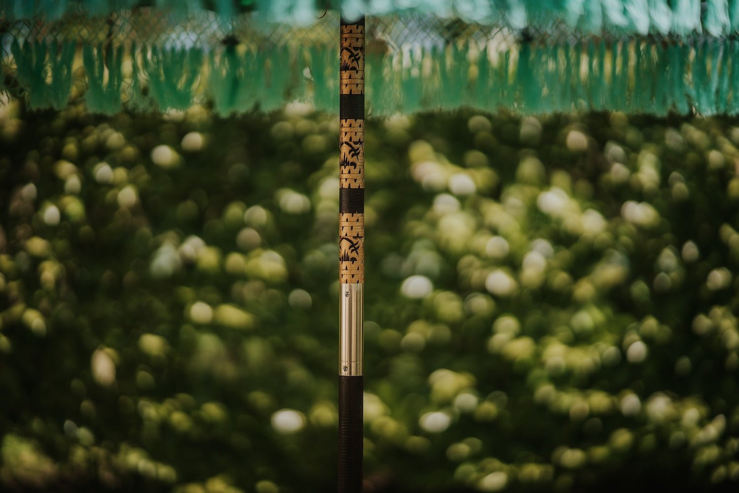 Bali Sun Parasol, Mint and Gold