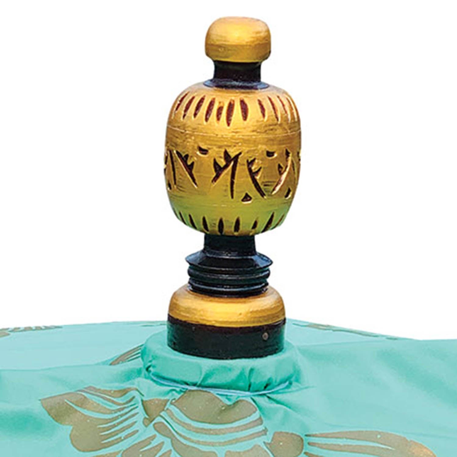 Bali Sun Parasol, Mint and Gold
