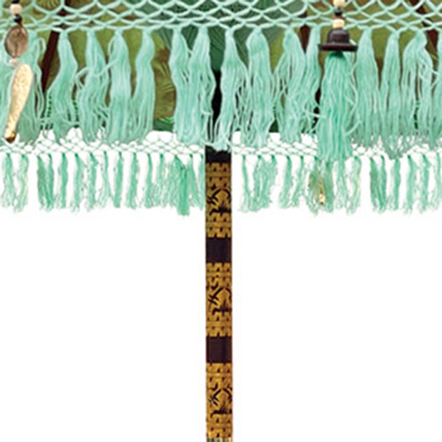 Bali Sun Parasol, Mint and Gold