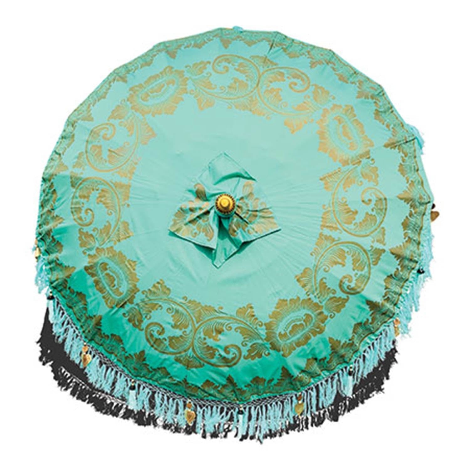Bali Sun Parasol, Mint and Gold