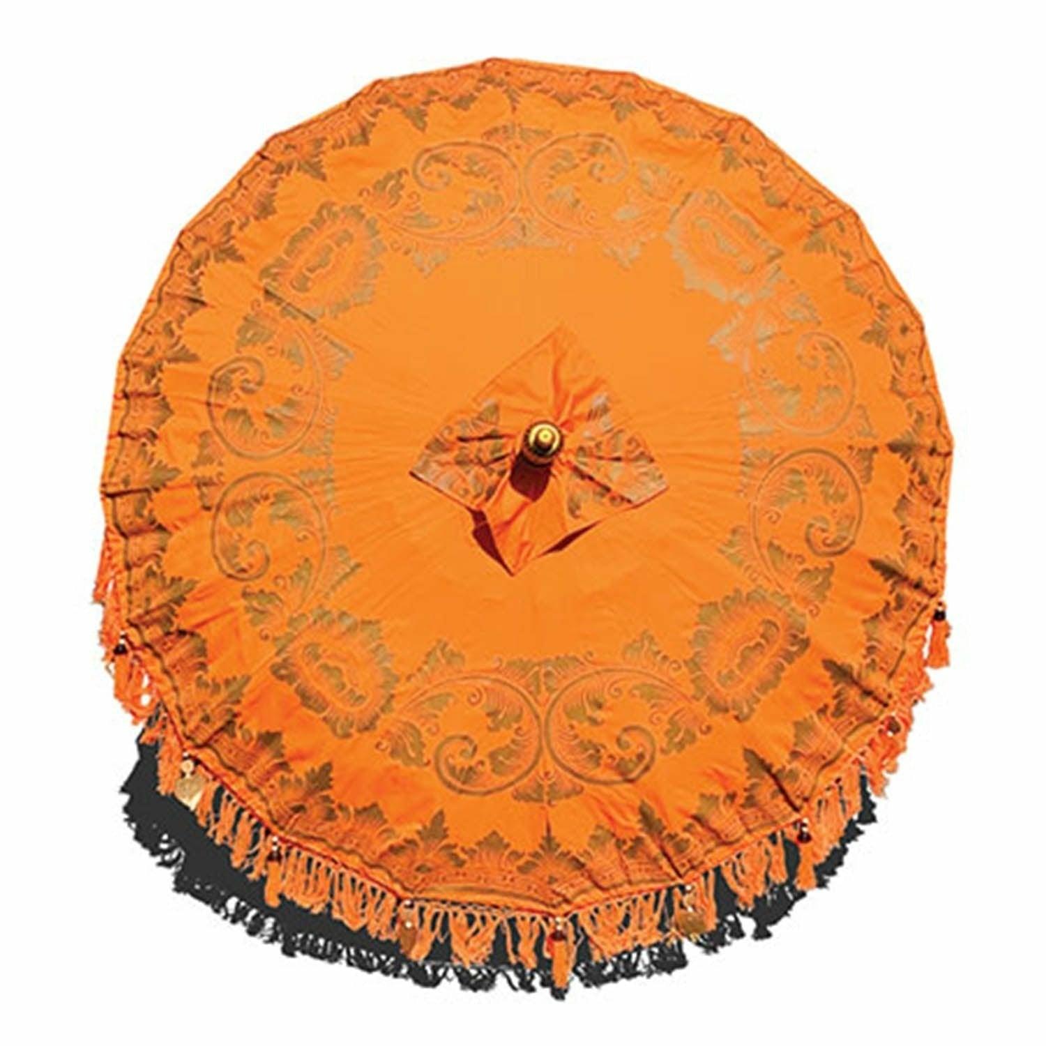 Bali Sun Parasol, Orange and Gold