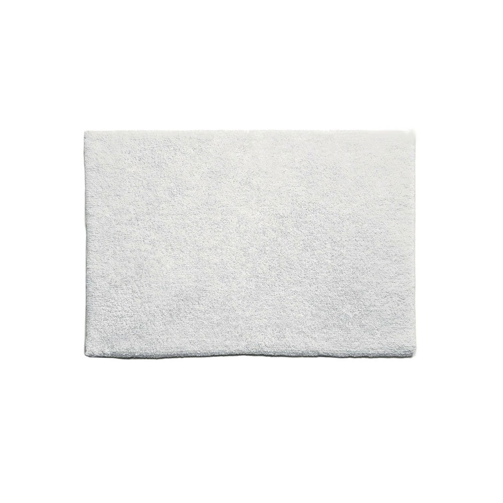 Bamboo Bathroom Mat, White 50 x 80 cm