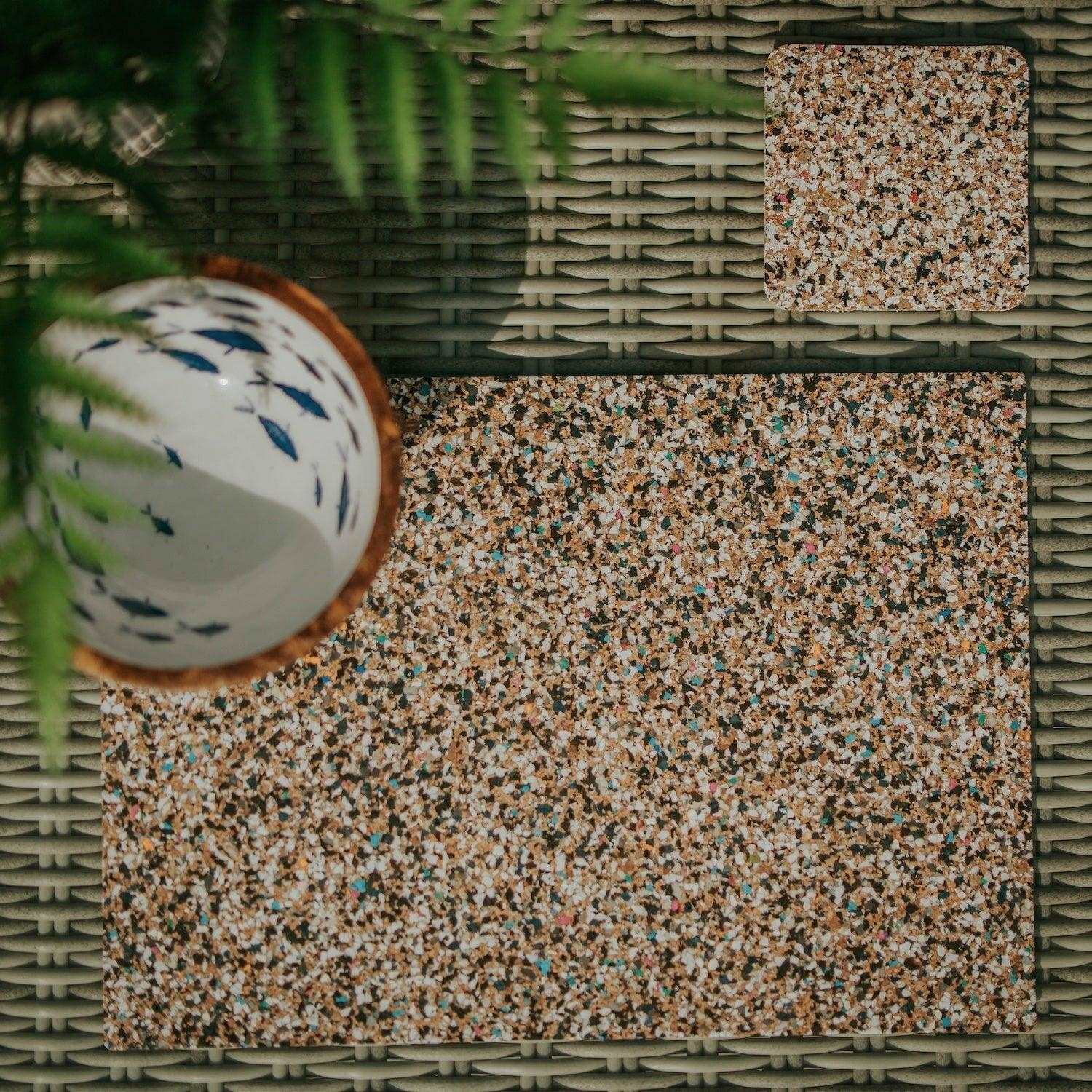 Beach Clean Coasters, Square, Set of 4