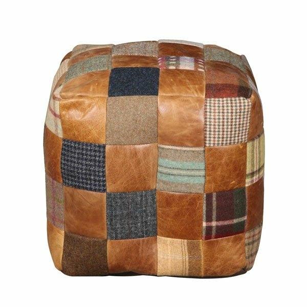 Bean Bag Leather and Wool Mix