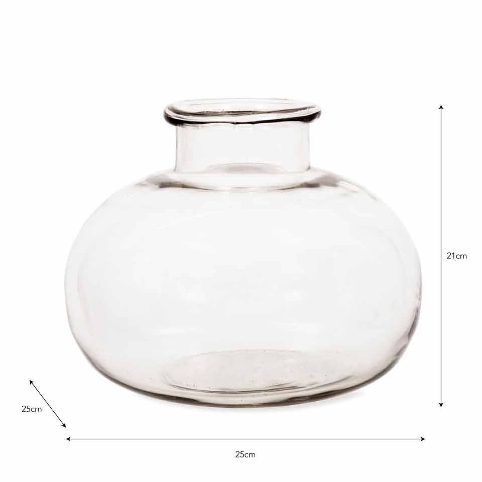 Bloomfield Recycled Glass Vase Medium,Large