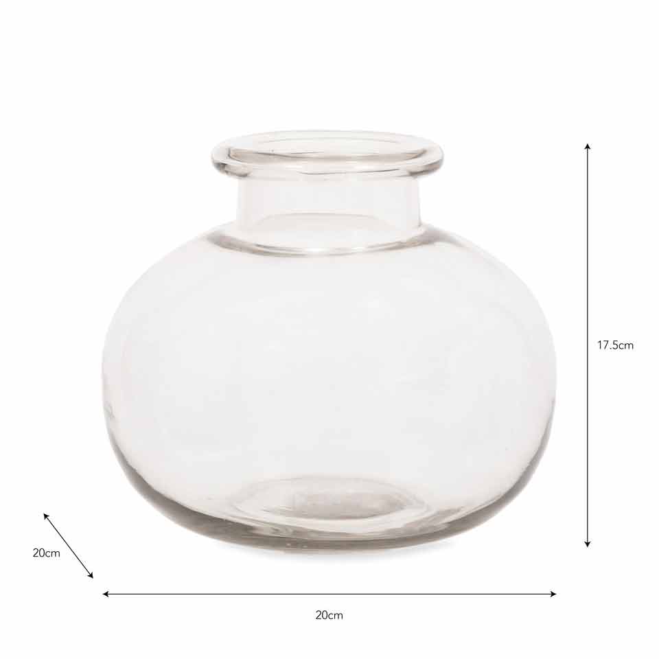 Bloomfield Recycled Glass Vase Medium,Large