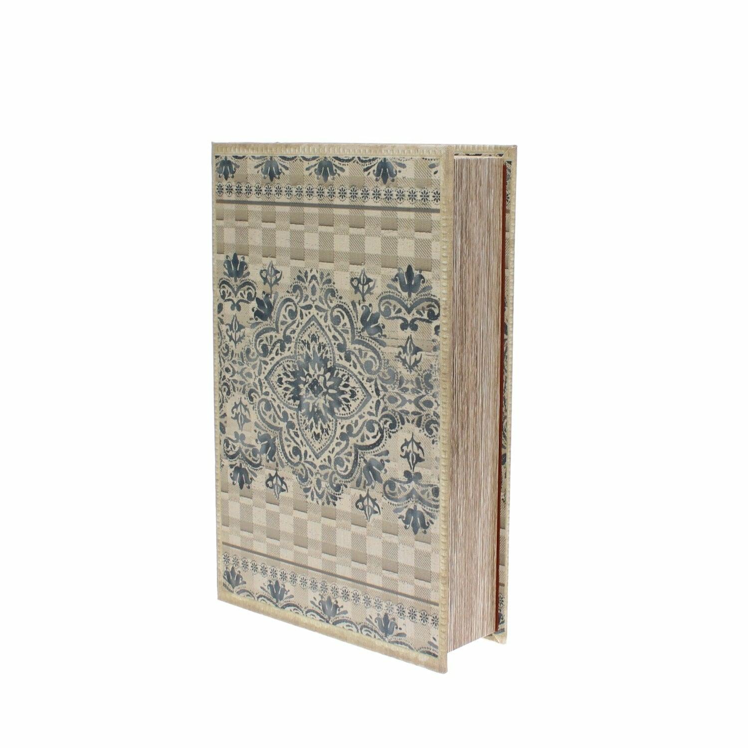 Blue and Grey Patterned Book Box