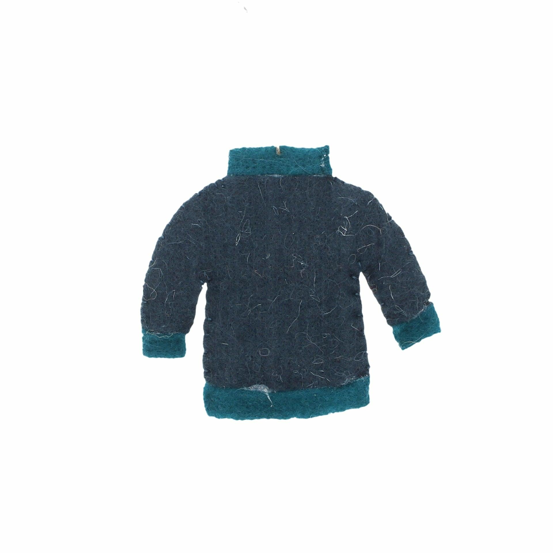 Blue Christmas Jumper Hanging Decoration