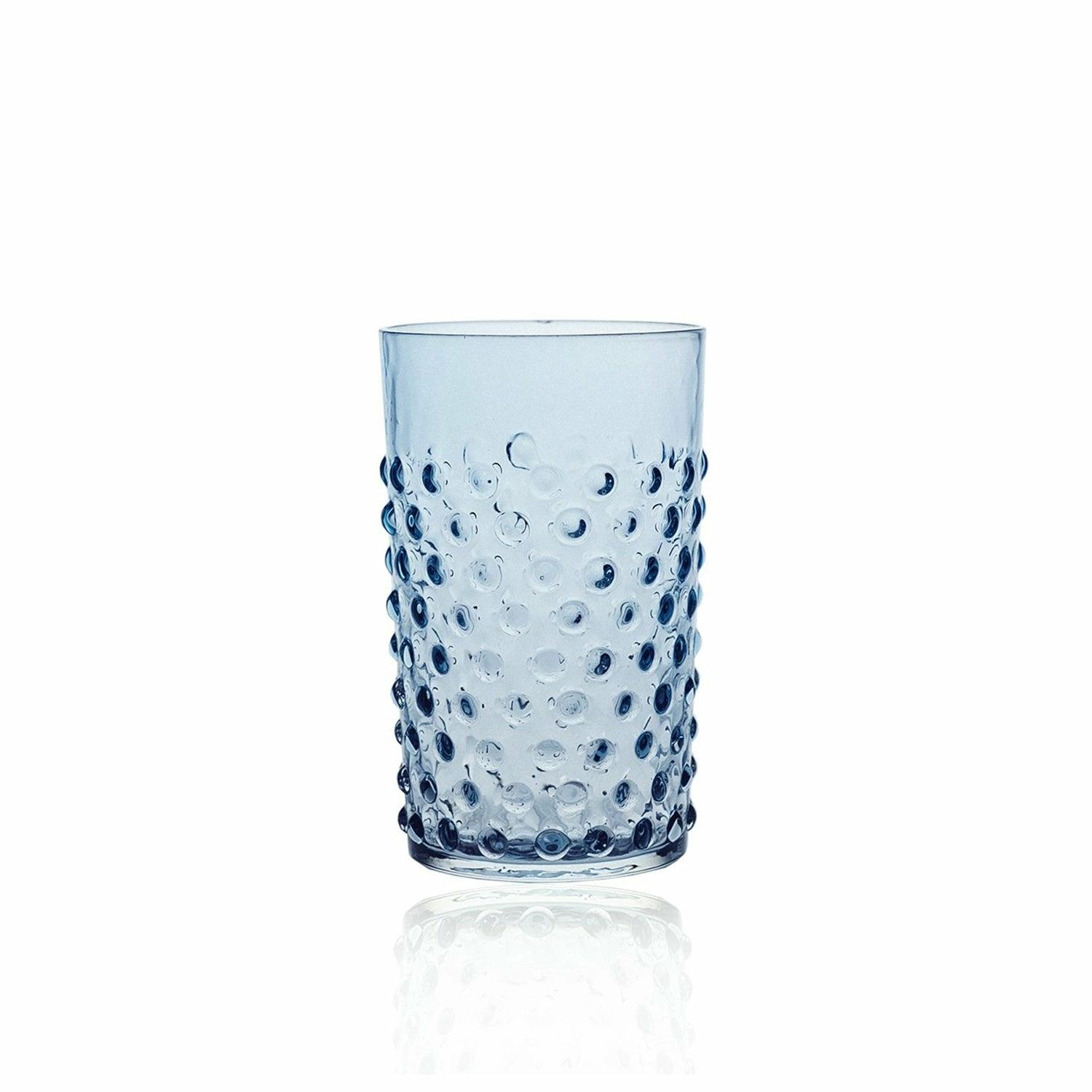 Smoke Blue Hobnail Tumbler