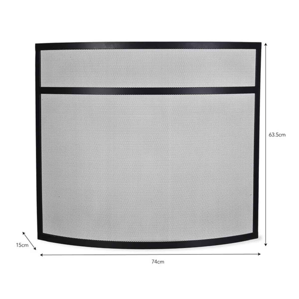 Bretforton Firescreen in Black, Small