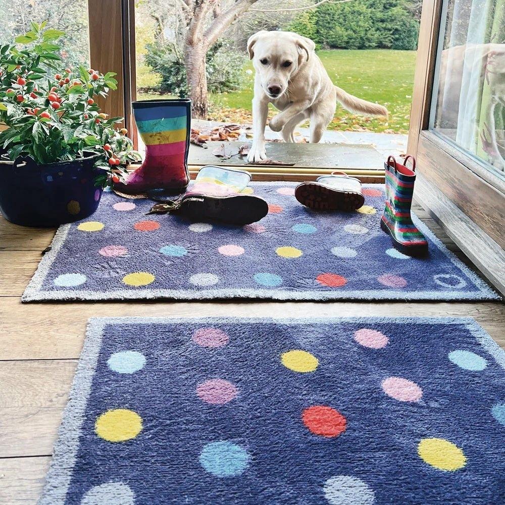 Bright Spotted Hug Rug Door Mat
