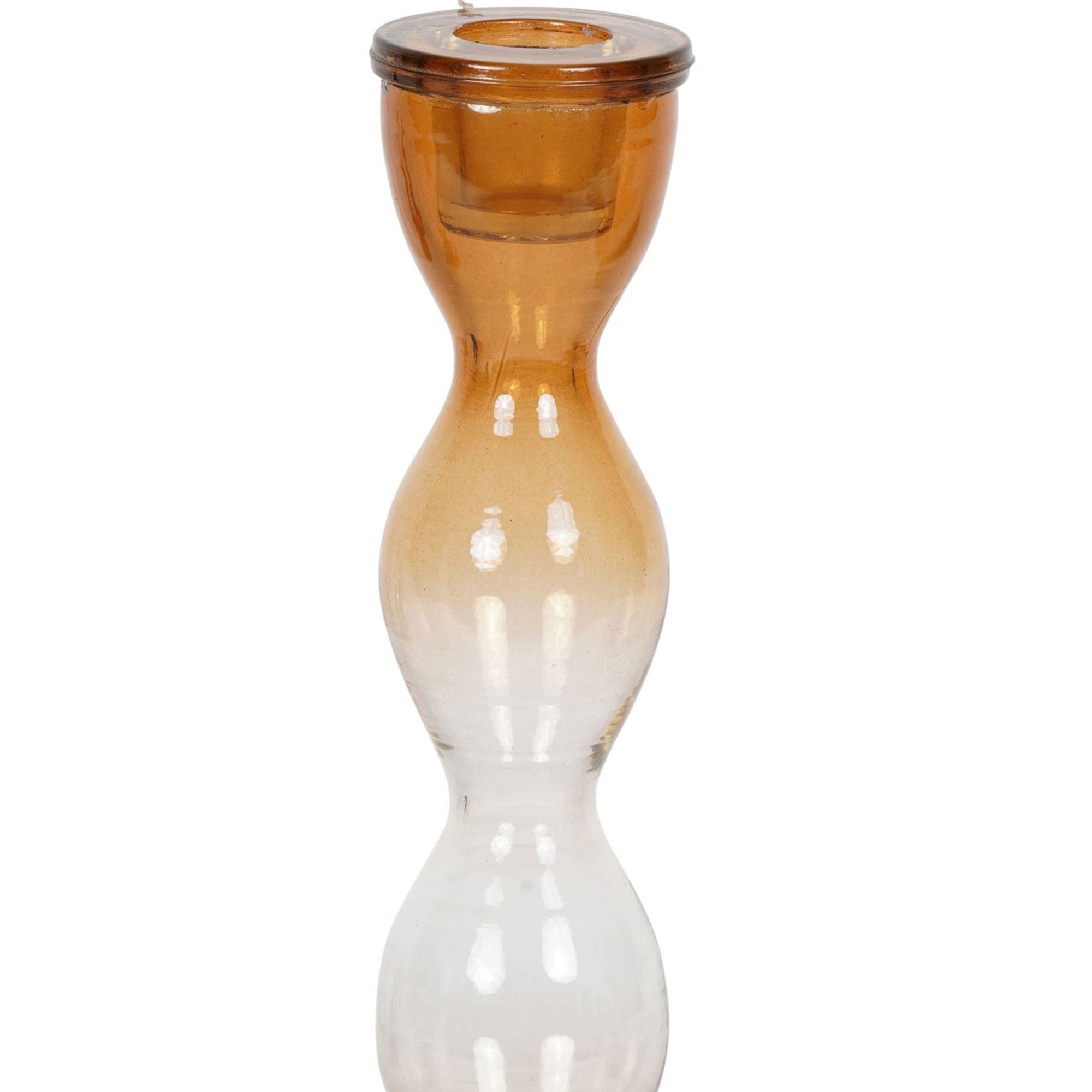 Burnt Orange Bobble Candlestick, Large