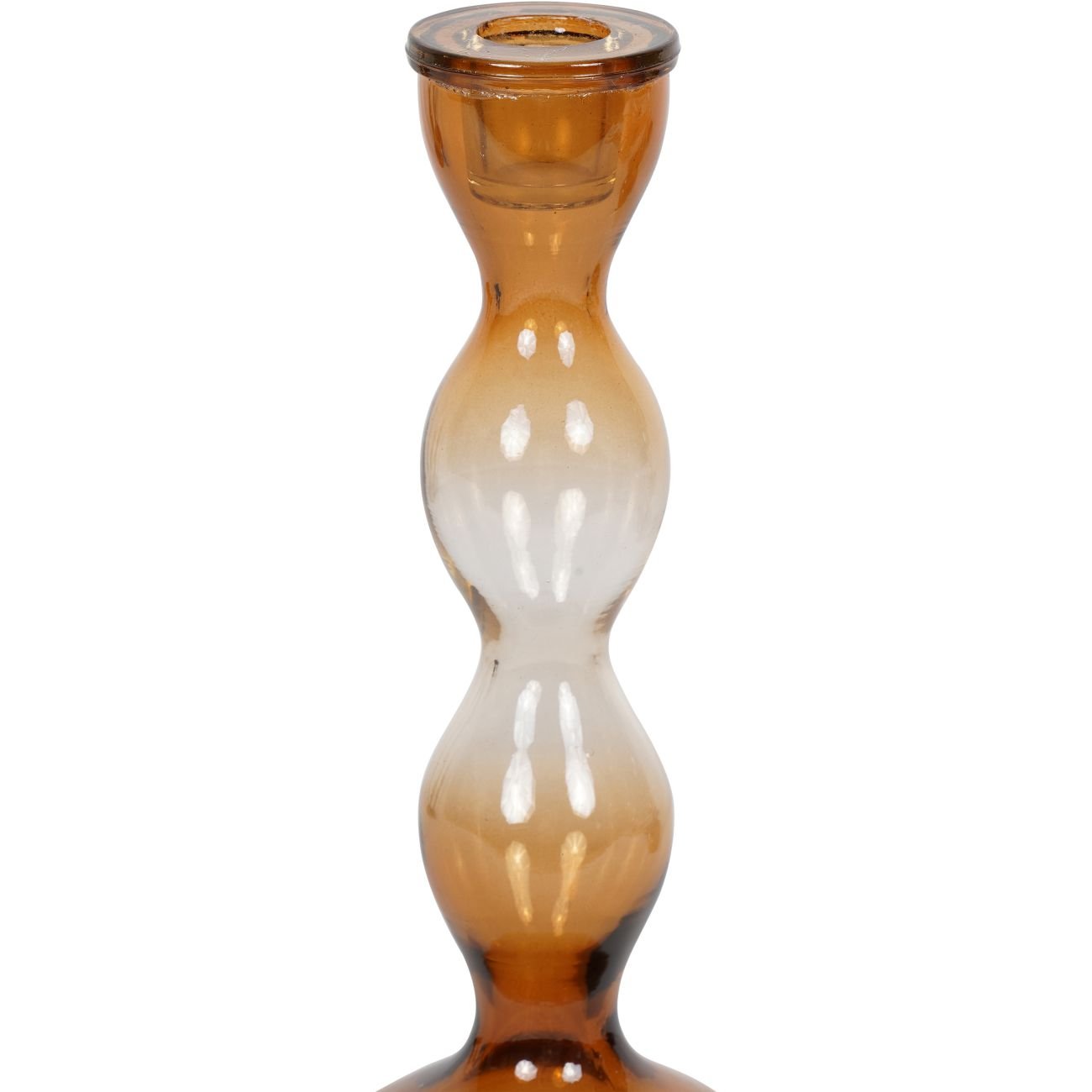 Burnt Orange Bobble Candlestick, Small