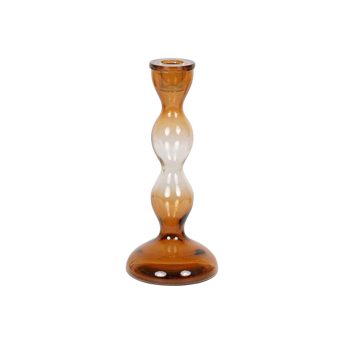 Burnt Orange Bobble Candlestick, Small