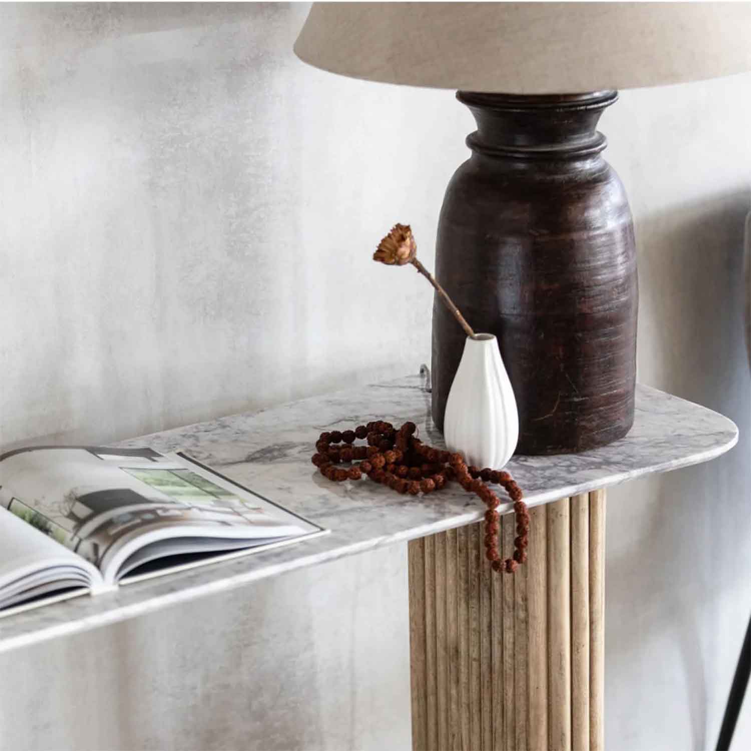 Calcutta Marble Console Table