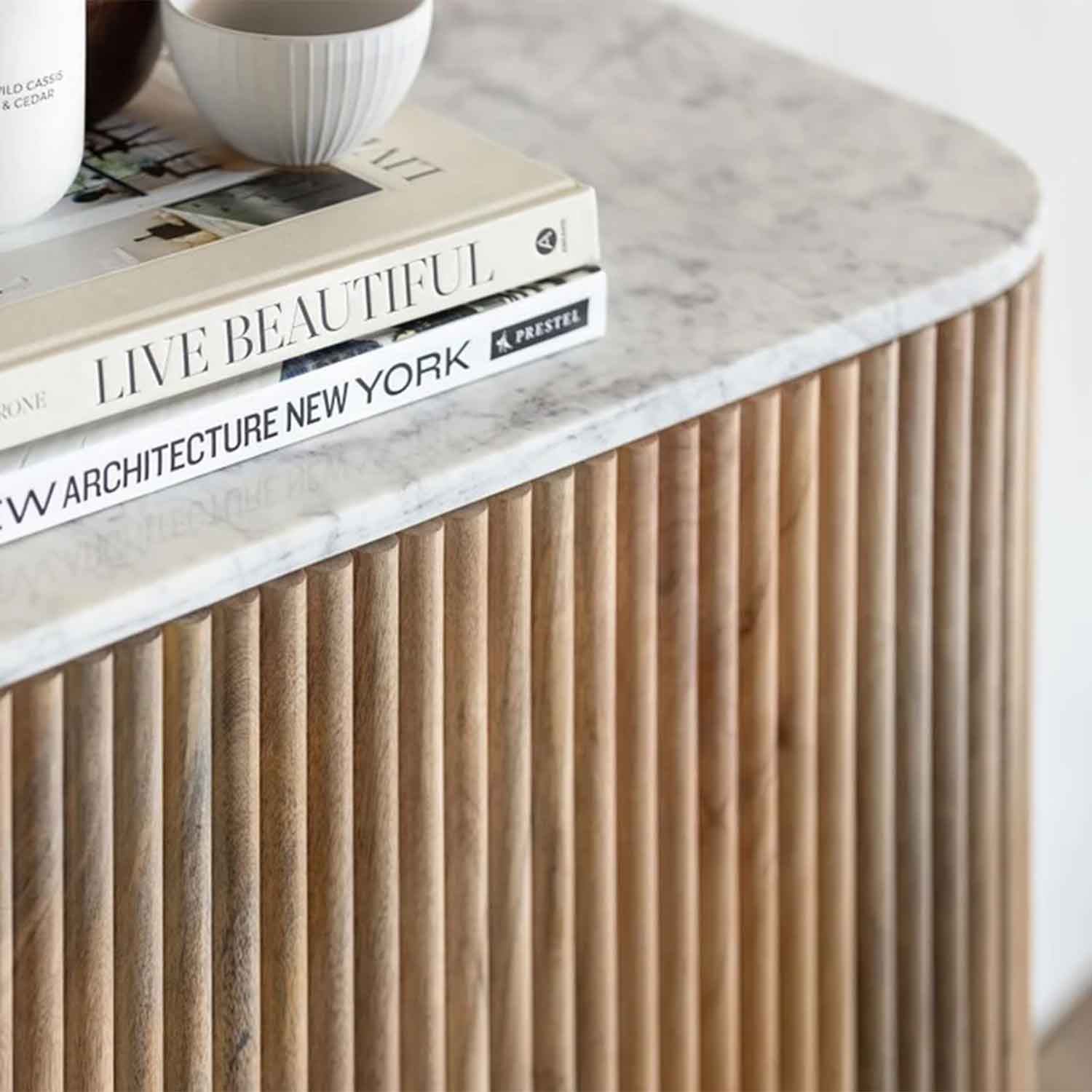 Calcutta Marble Wide Sideboard