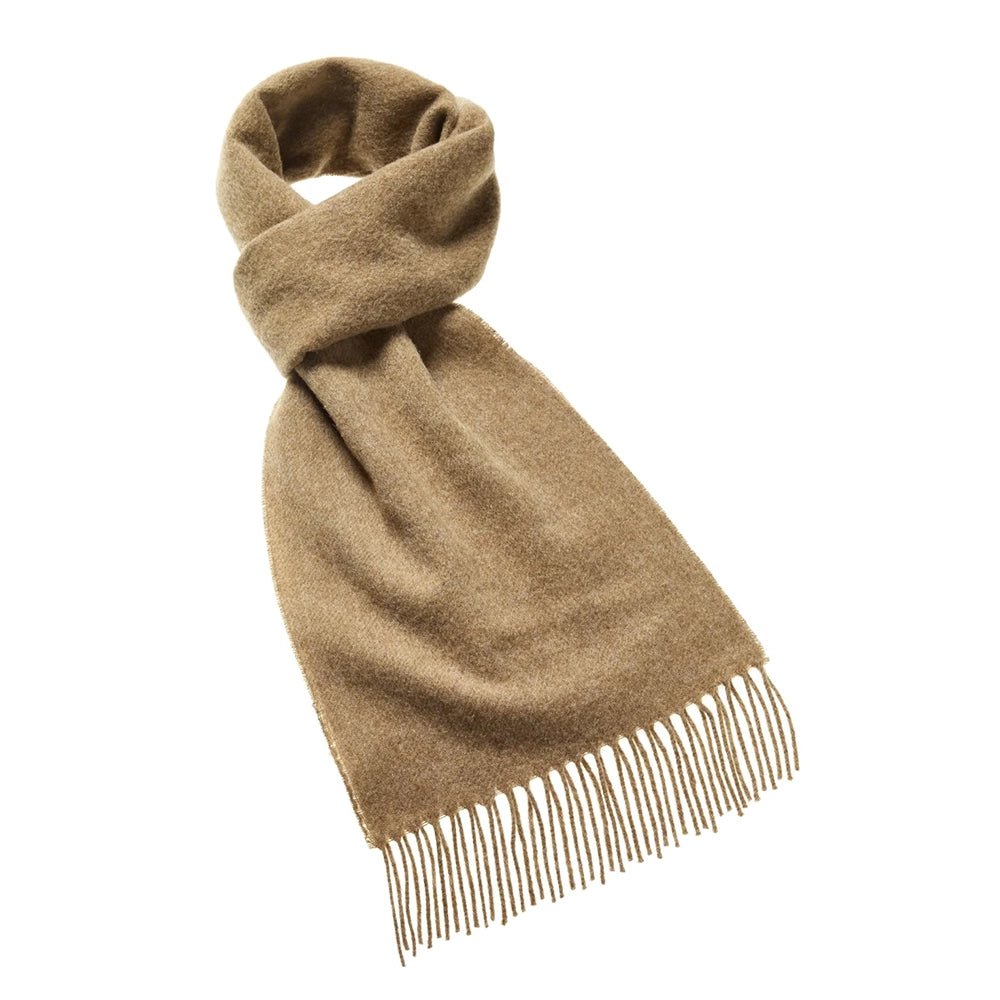Camel Merino Wool Scarf