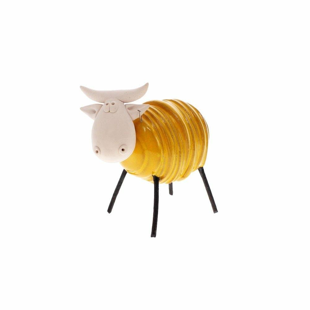 Ceramic Cow, Mustard