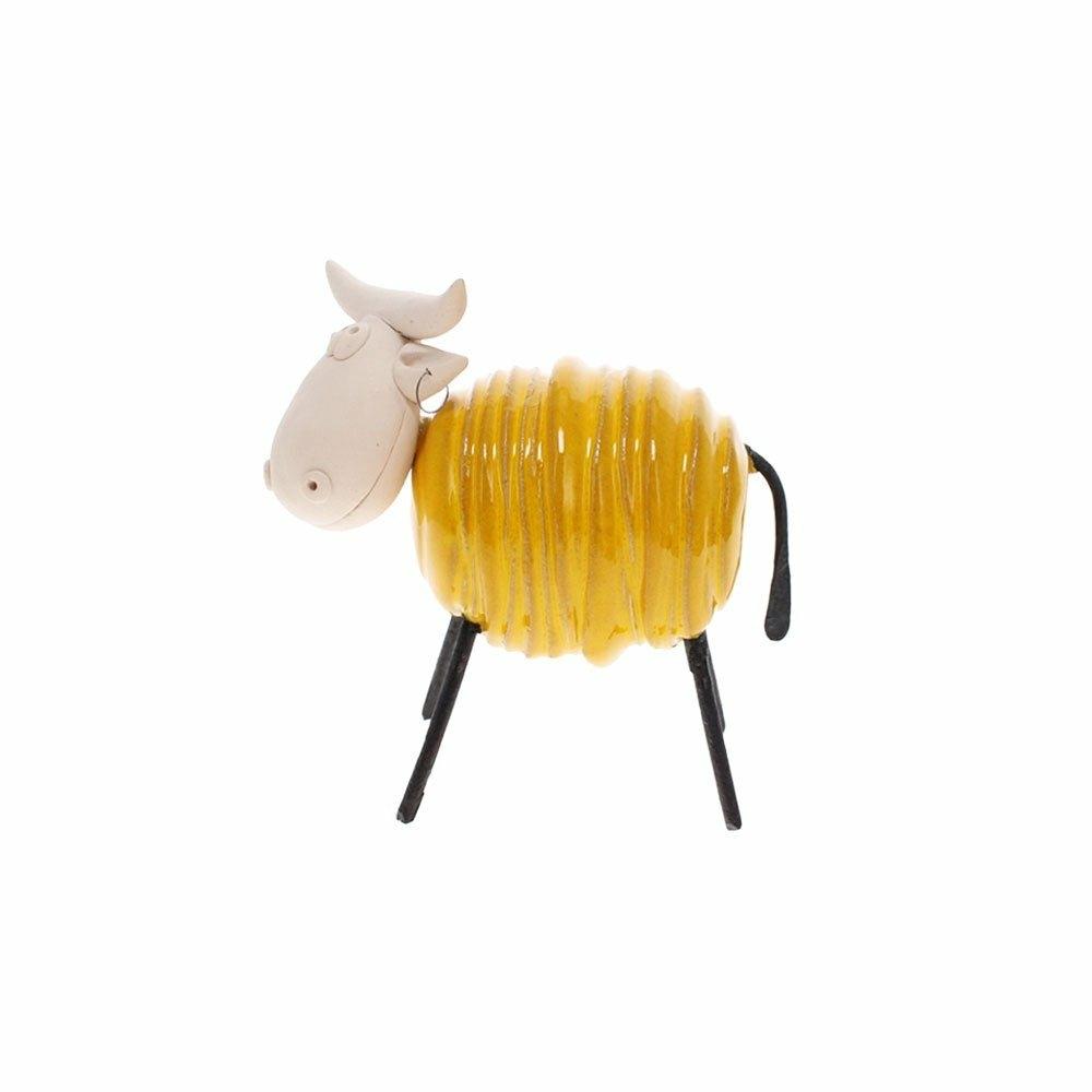 Ceramic Cow, Mustard