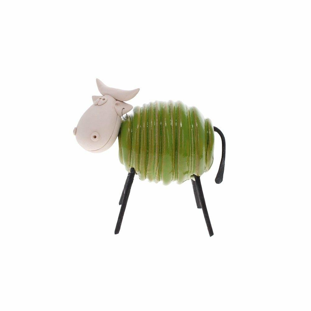 Ceramic Cow, Green