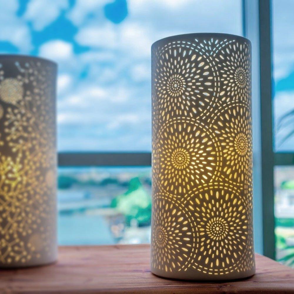 Ceramic Table Lamp, Firework