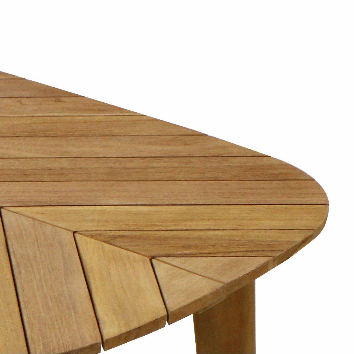 Chevron Teak Garden Table Large Oval (190cm x 93cm),Medium Square (115cm x 115cm),Small Square (80cm x 80cm)
