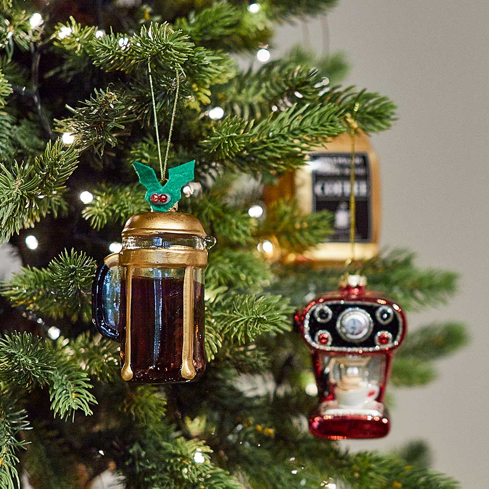 Christmas Cafetiere Shaped Bauble