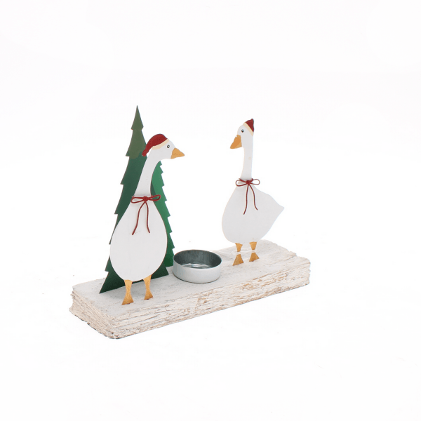 Christmas Geese Votive