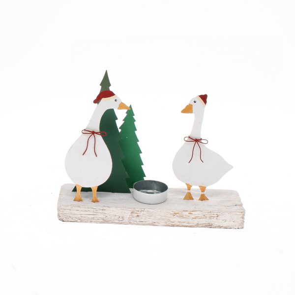 Christmas Geese Votive