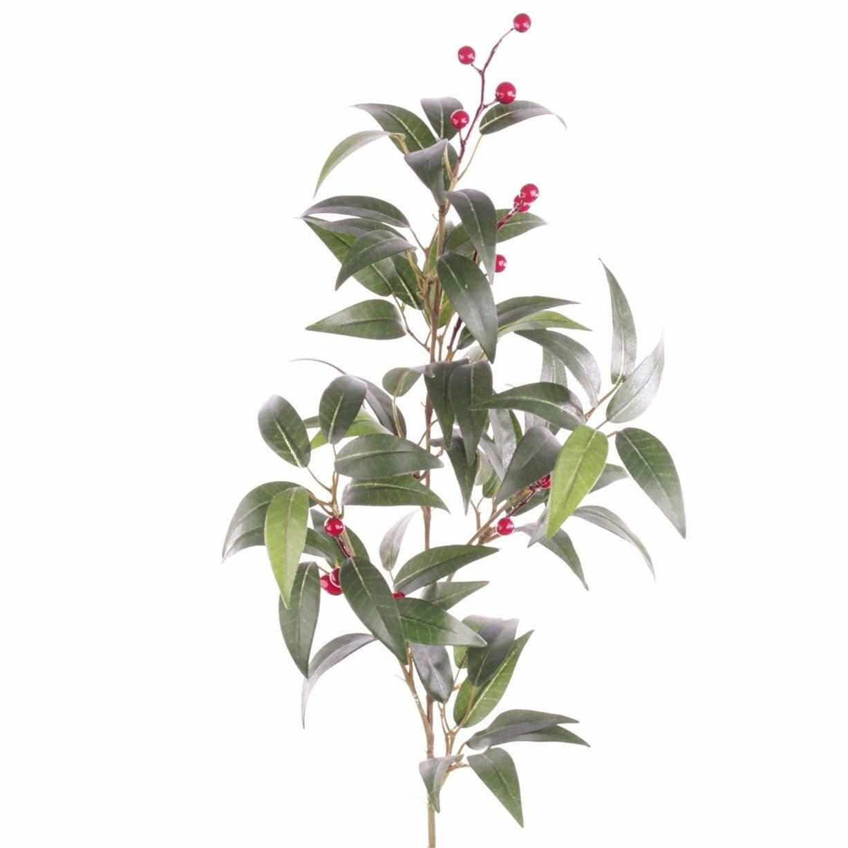 Christmas Spray with Red Berries 69cm