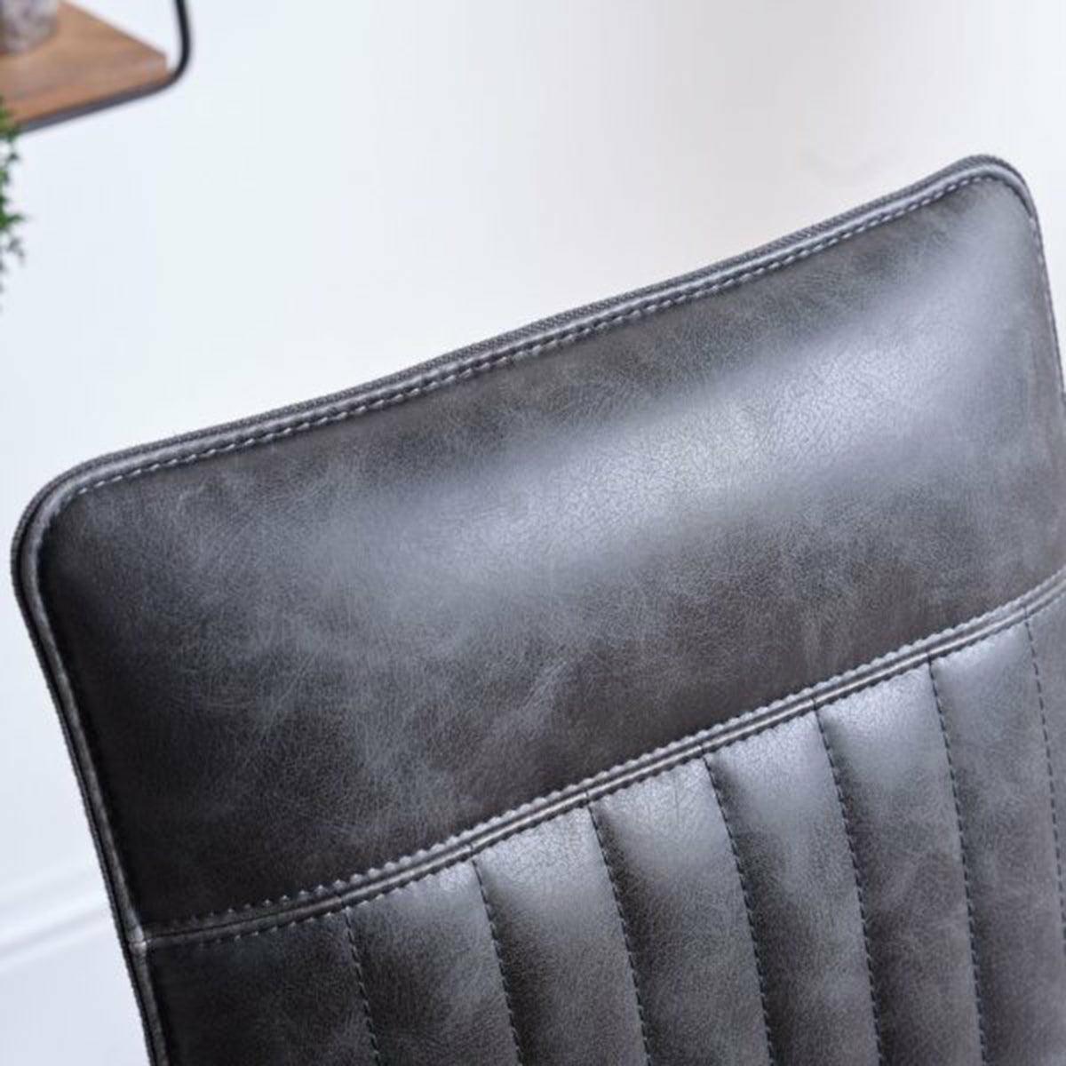 Cole Faux Leather Dining Chair, Grey