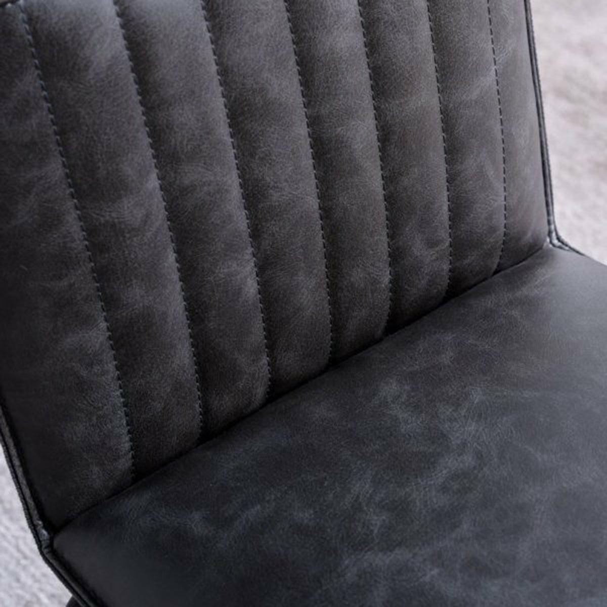 Cole Faux Leather Dining Chair, Grey