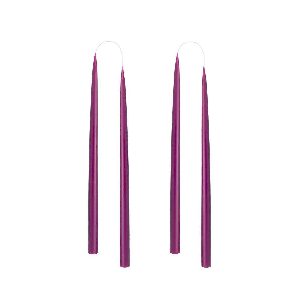 Colourful 35cm Taper Candles - 4 per gift boxa Heather